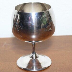 Vintage Gorham E P Silver Plate Goblet Cognac Brandy Snifter 4" Tall